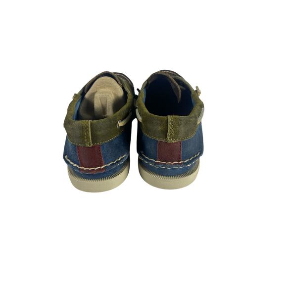 Sperry Top Sider leather non-marking Blue boat shoes size 7.5 - Picture 4 of 10